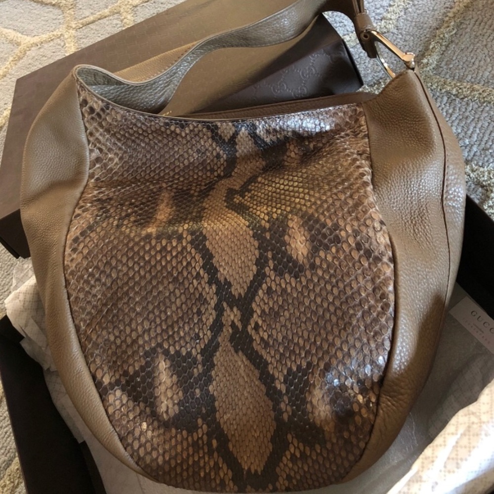 Gucci Python Shoulder Bag